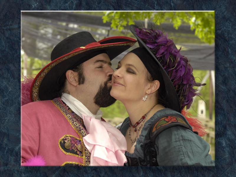 Pink Pirate Steals a Kiss...