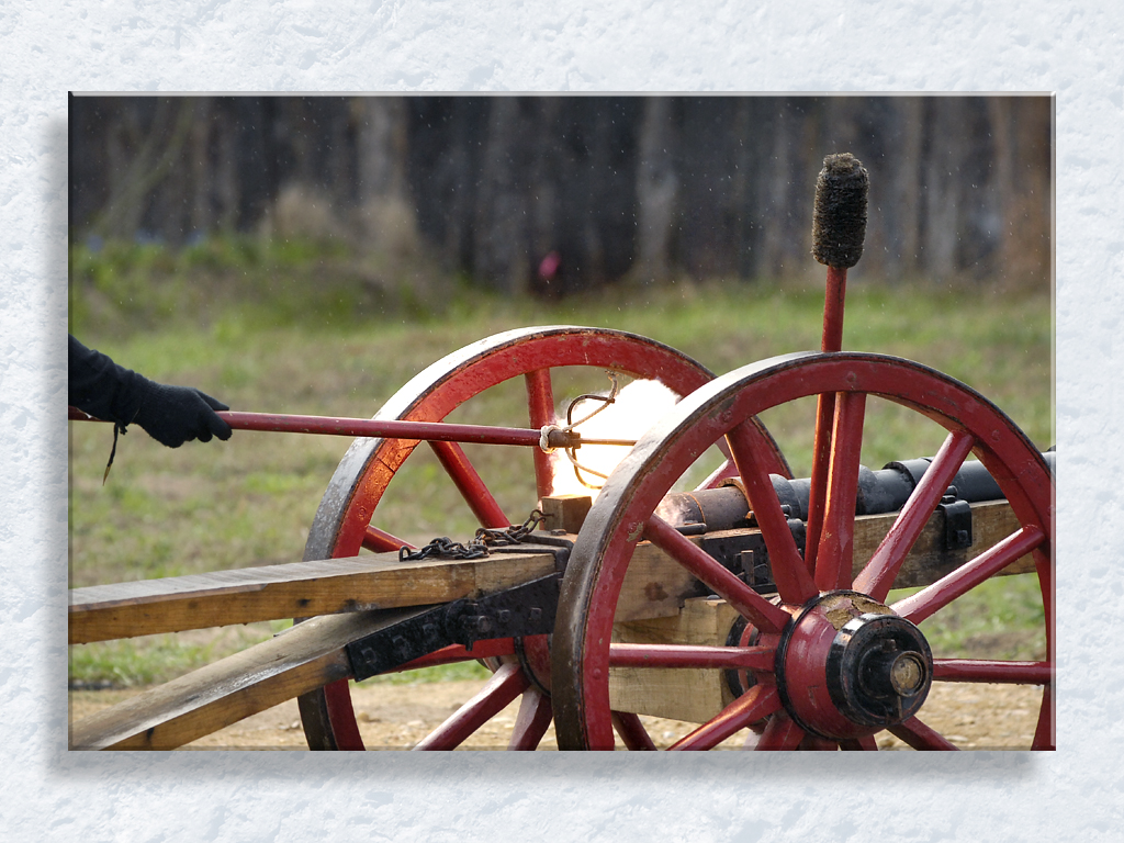 Roland Gets a Ride In a Cannon...