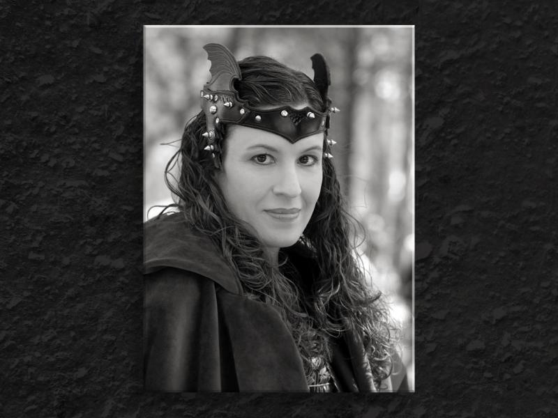 Sweetie in B&W at Sherwood Faire...