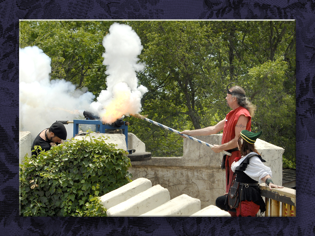 Firing the Parade Cannon...