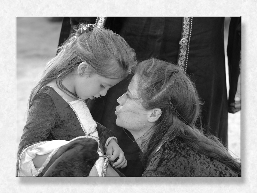 Mom and Daughter Chatting...