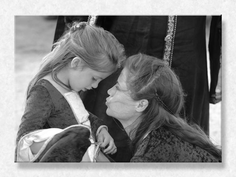 Mom and Daughter Chatting...