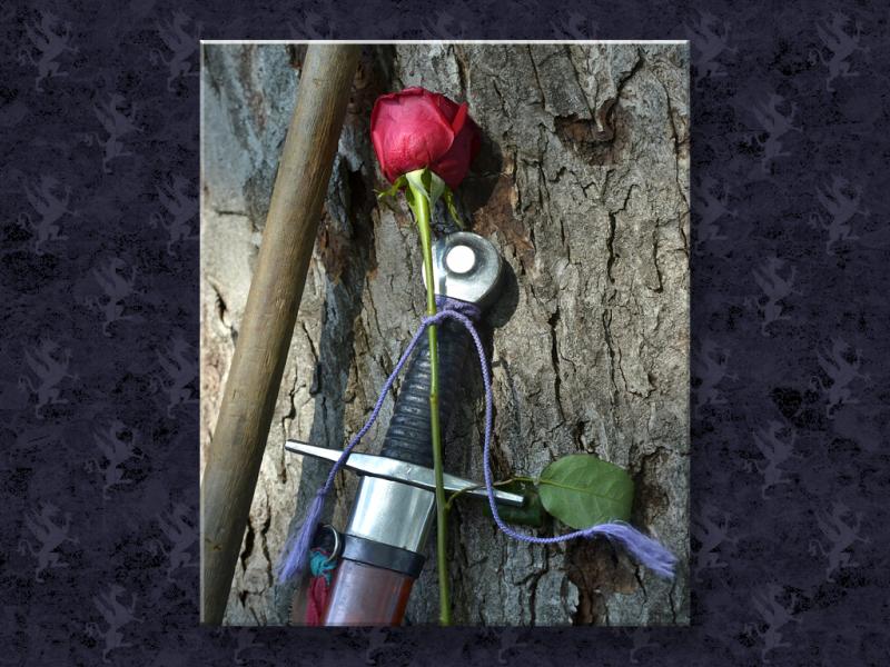 Hilt, Rose, and Staff...