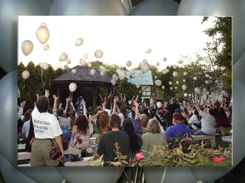 Balloons For Cecily's Memorial...