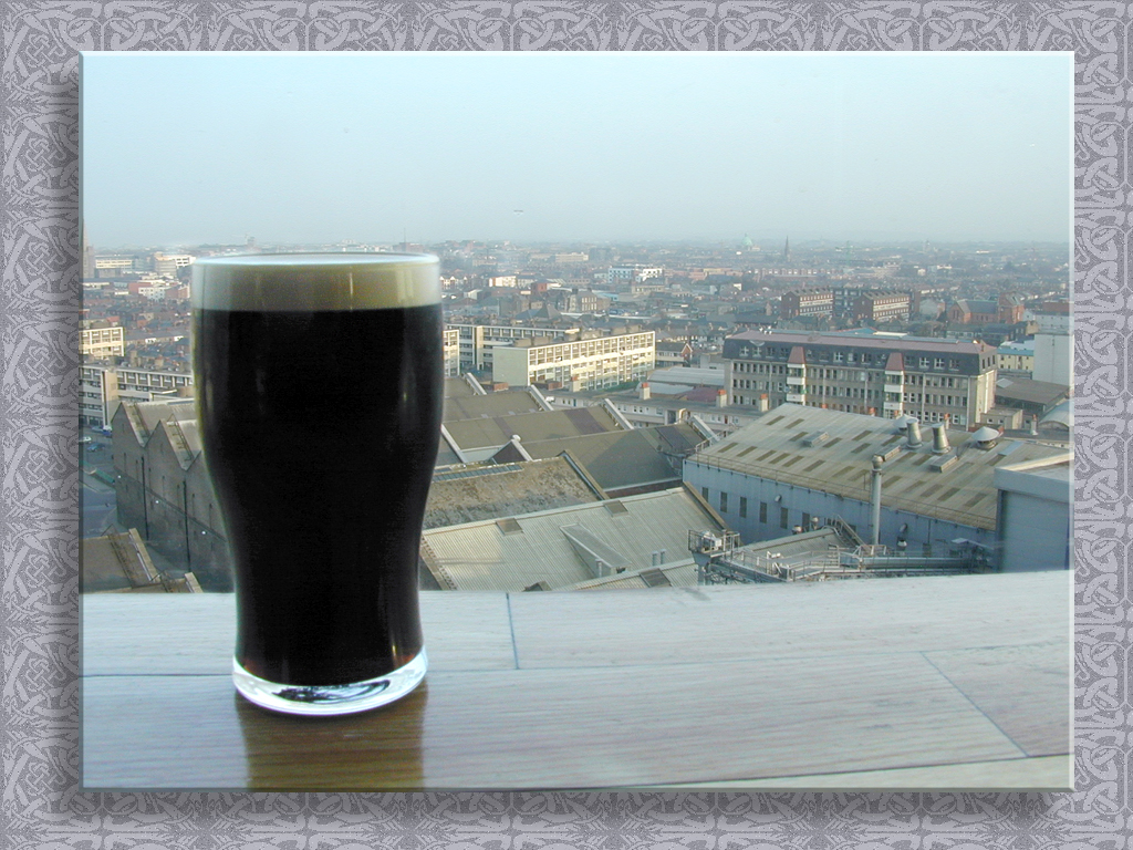 A Pint Over Dublin At the Gravity Bar (Guinness)...