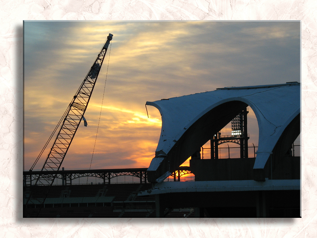 Busch Stadium's Last Sunset...