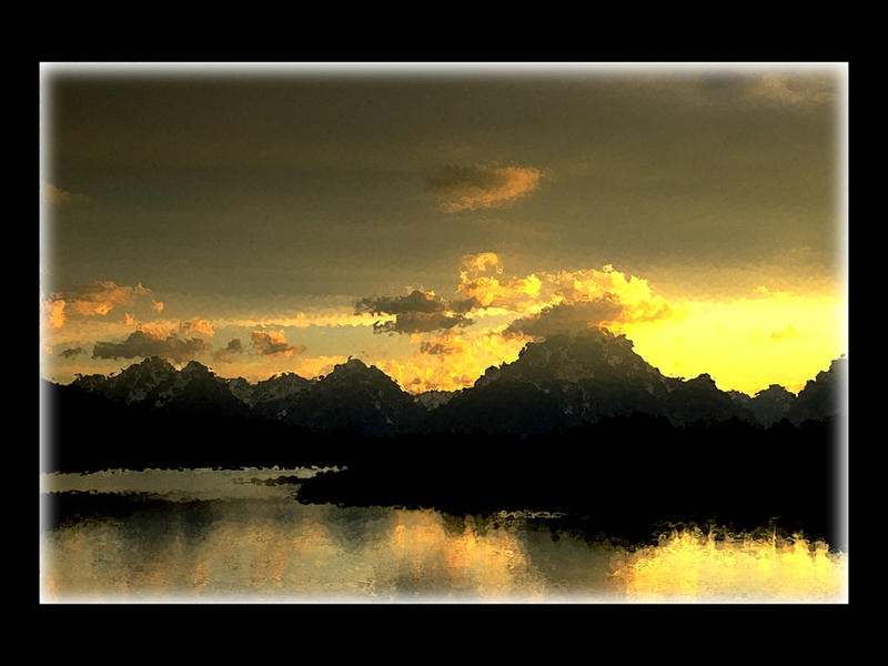 Mt. Moran at Sunset...