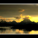 Mt. Moran at Sunset...