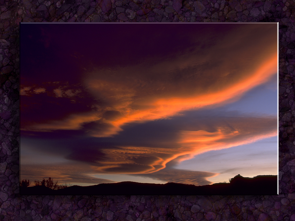 Lenticular Clouds Over the Mojave...