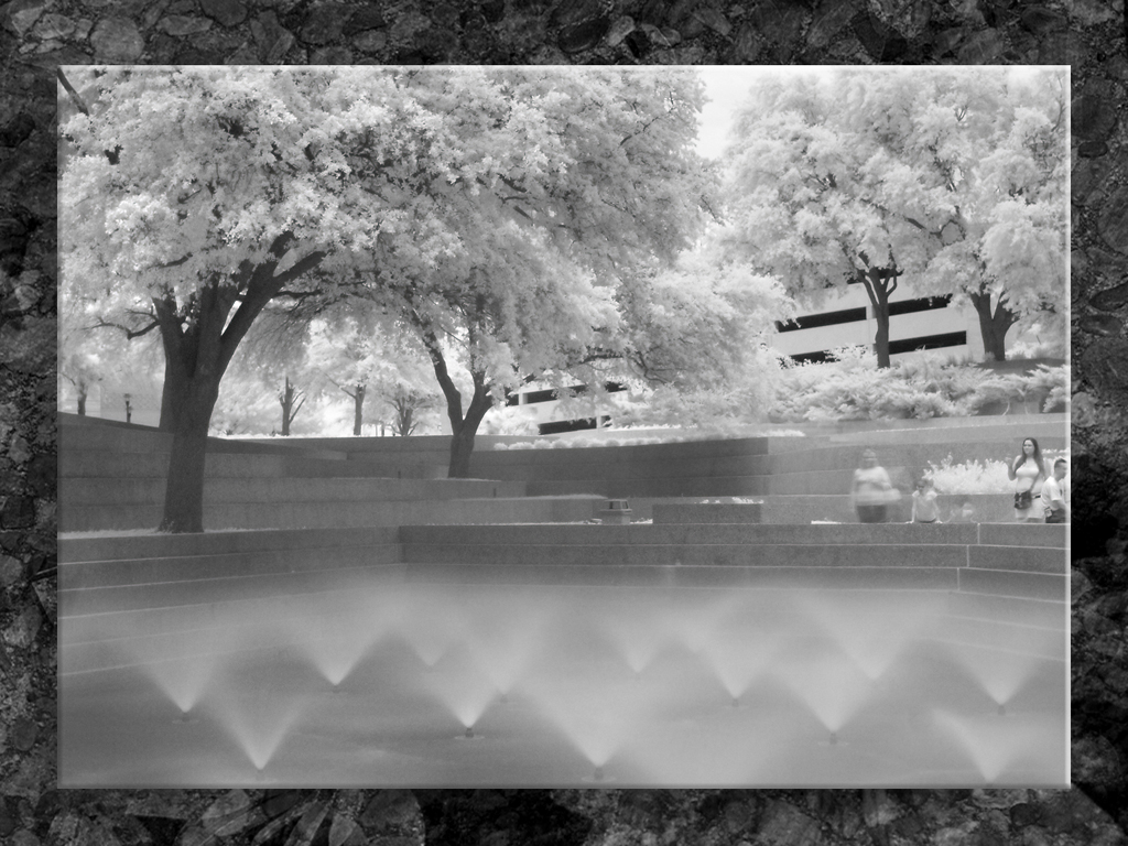 Fort Worth Water Gardens in IR...