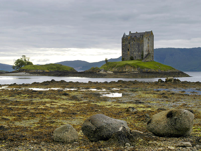 Castle Stalker At Low Tide...