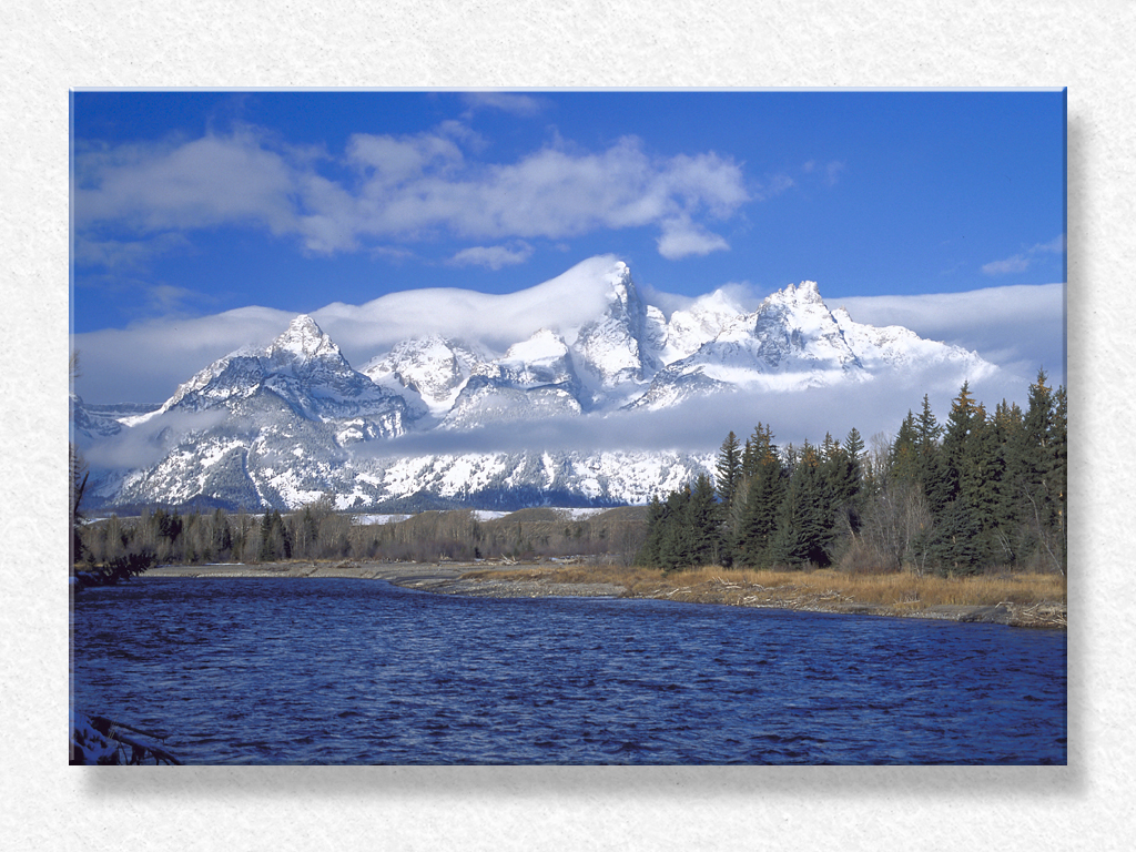 Tetons at River Level...