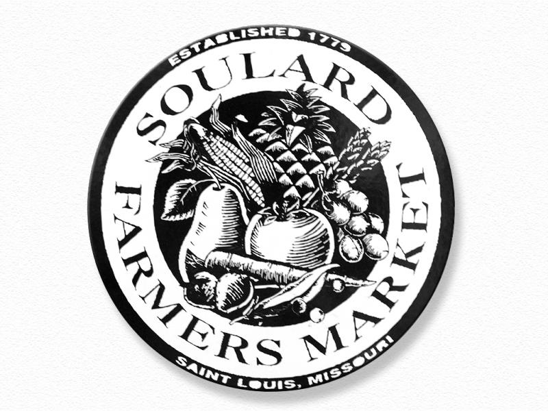 Soulard Banner In B&W...