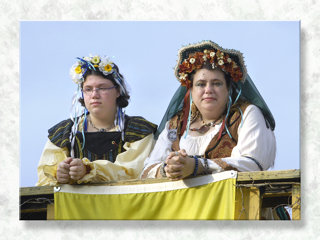 Daughter and Mother on the Parapet...