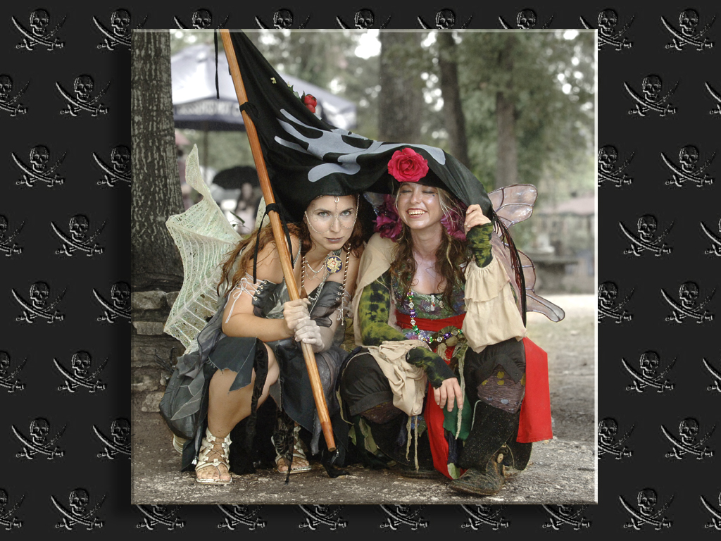 Pirate Faeries Hide From the Rain...