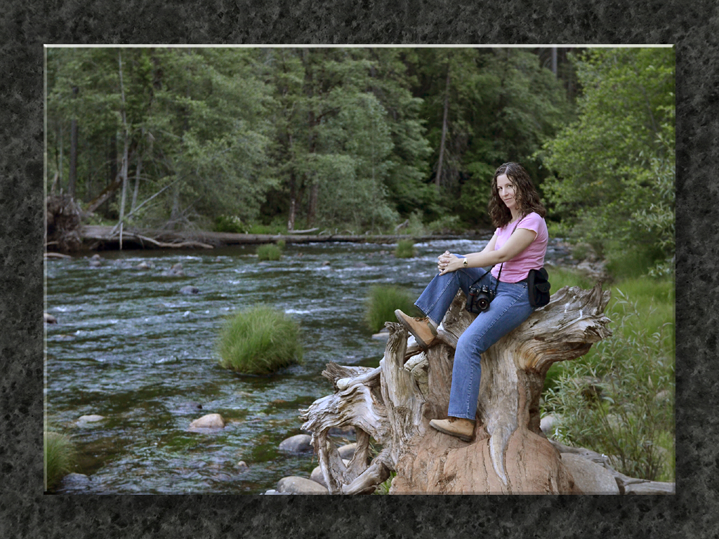 Sweetie On the Merced River...