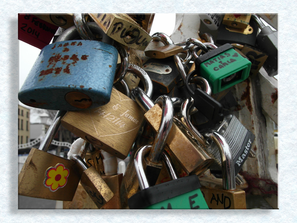 Ha'Penny Bridge Locks of Love...