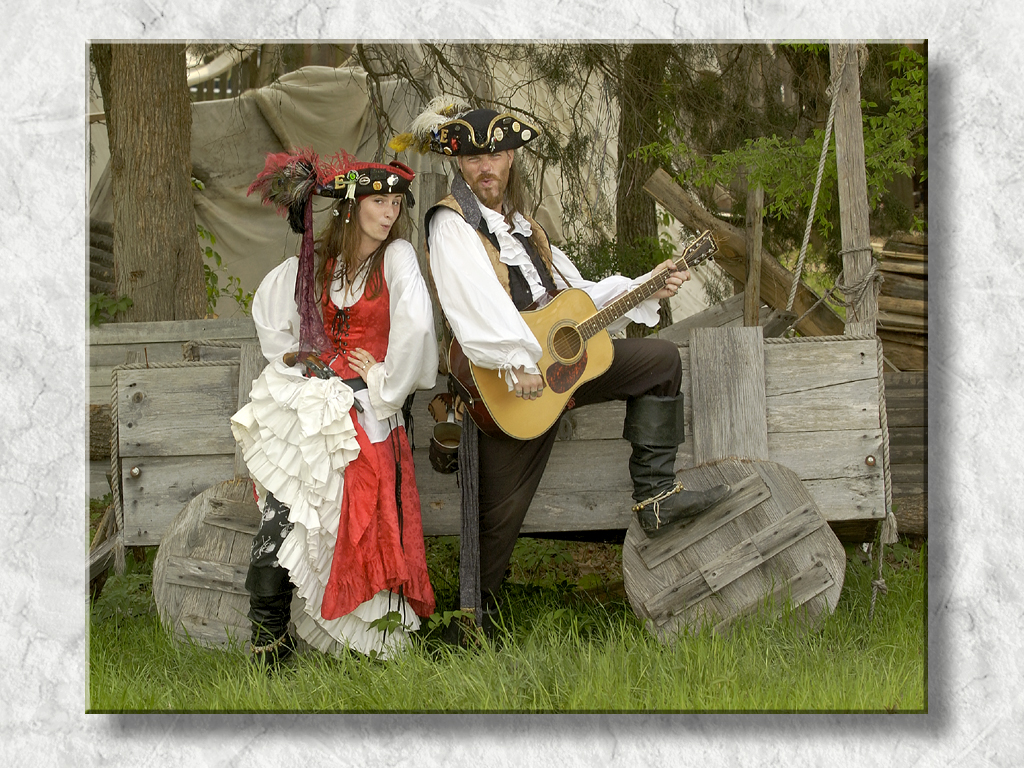 Pirate Shanty Man and Bonnie Lass at Four Winds...