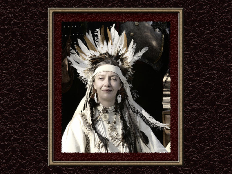 Native Princess in Sepia...